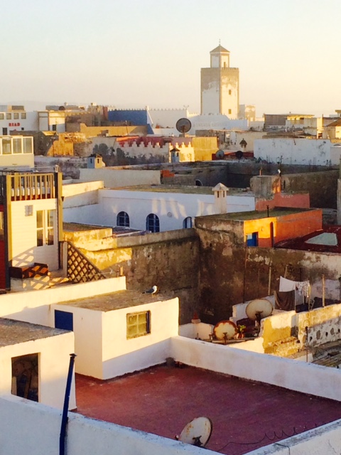 Patchwork of coloured roof tops