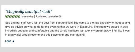 Review on Tripadvisor